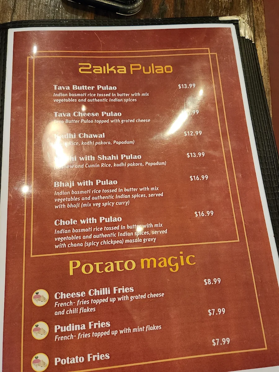 Menu, GolGappa - Indian Street Food Restaurant