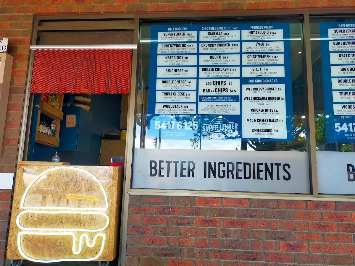 Menu, Super Lekker