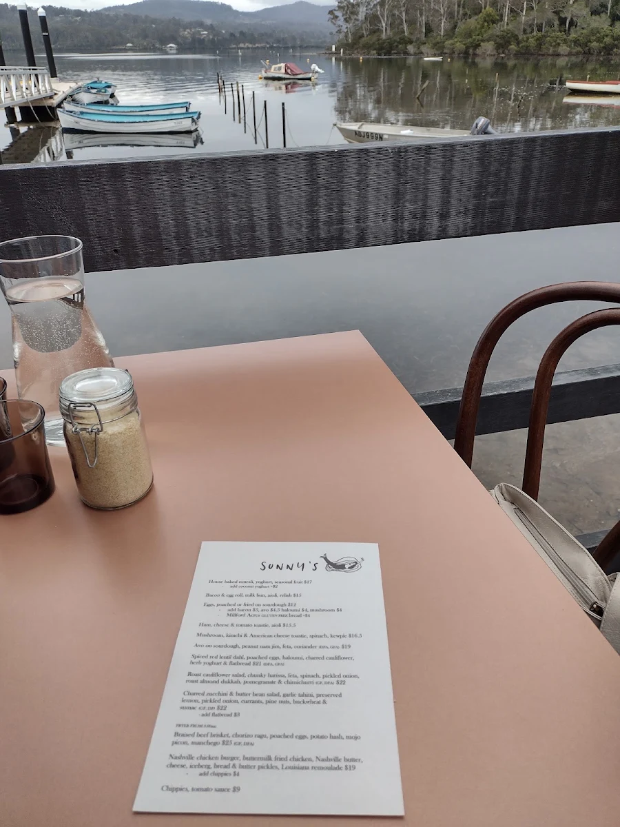 Menu, Sunny’s Kiosk