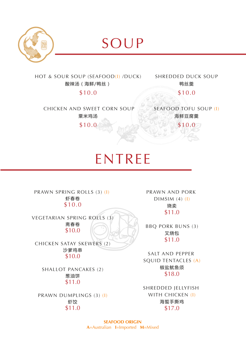 Menu, Little Canton Chinese Restaurant
