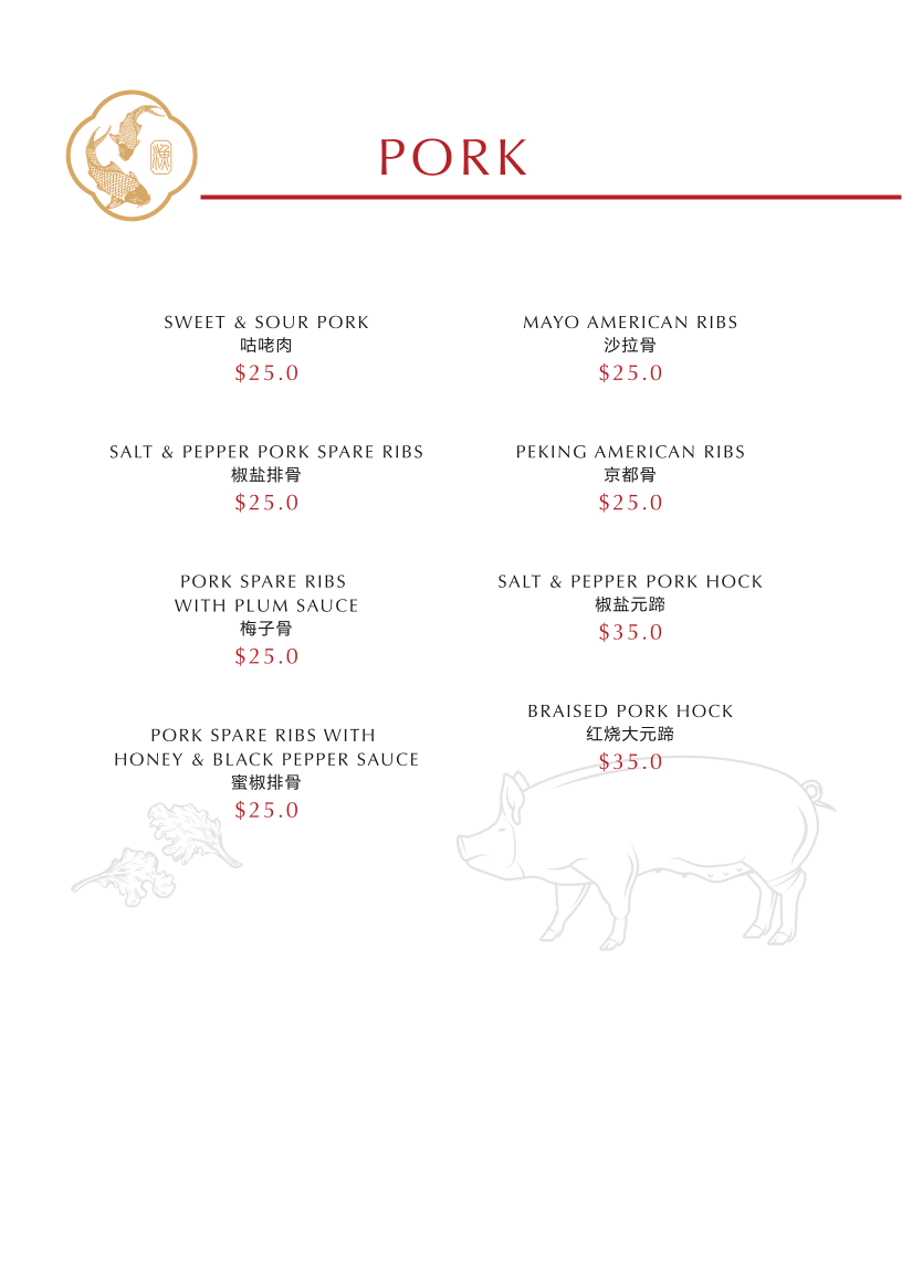 Menu, Little Canton Chinese Restaurant