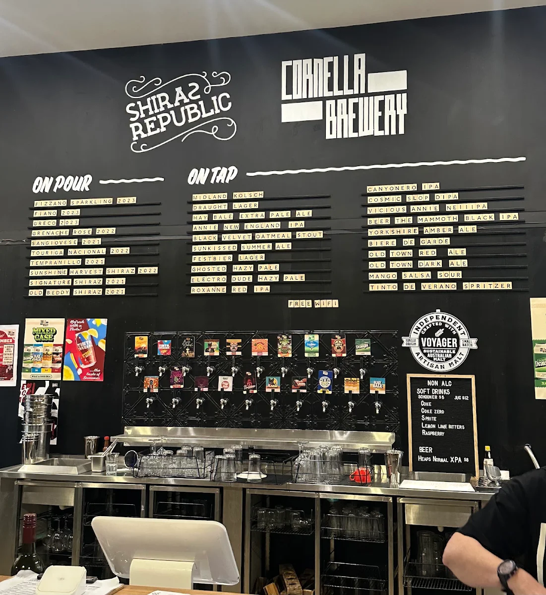 Menu, Cornella Brewery