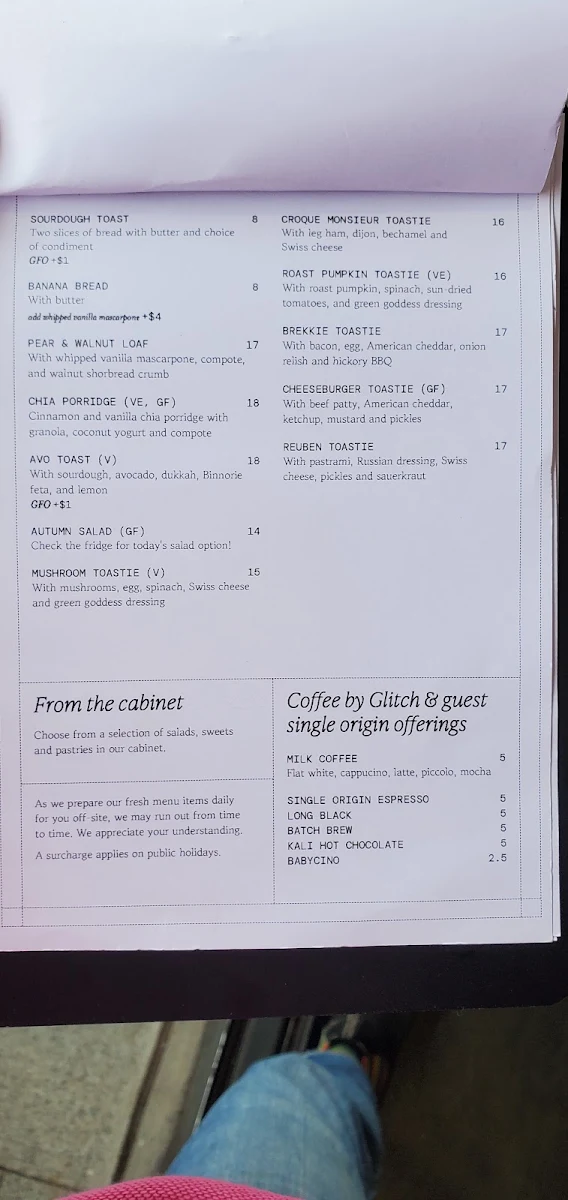 Menu, Haze Cafe Stockton