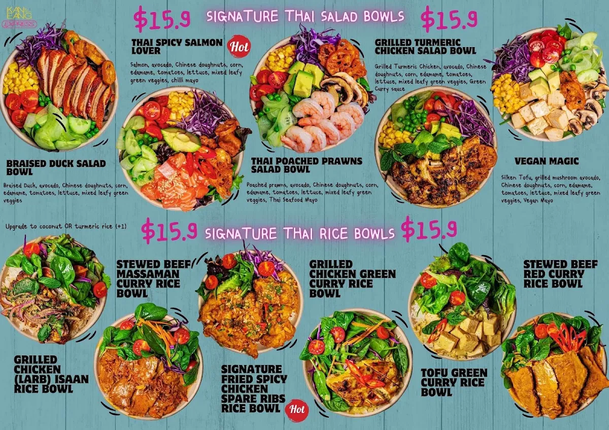 Menu, Kan Eang Express