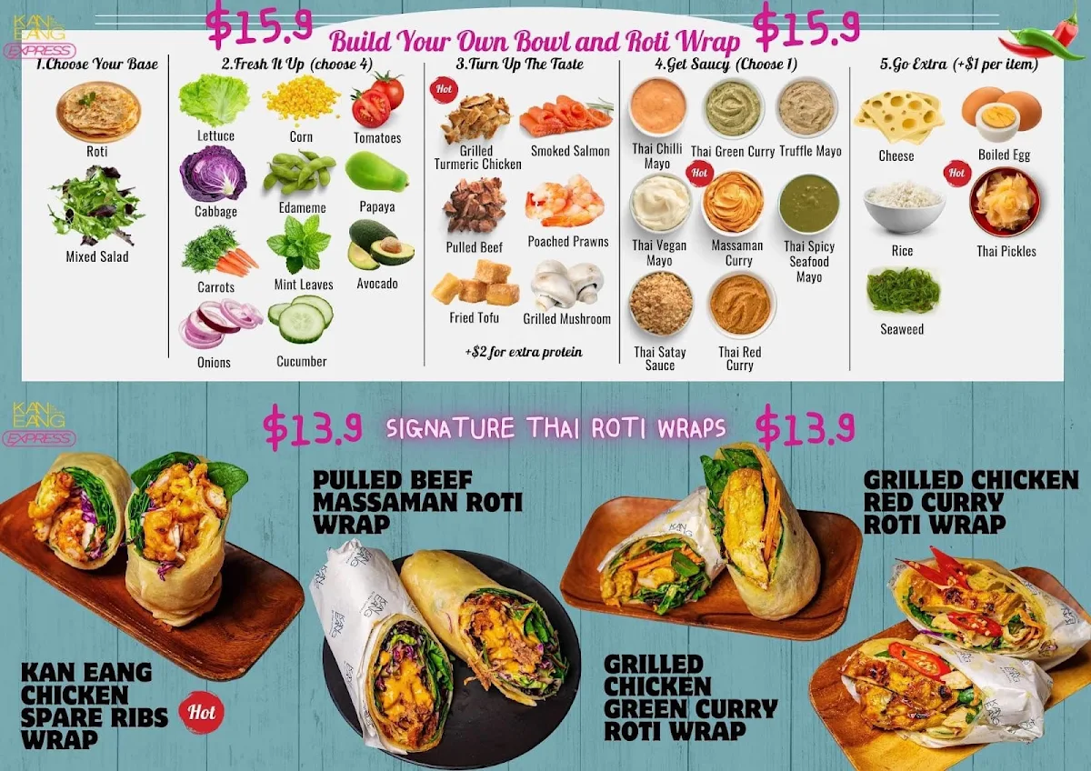 Menu, Kan Eang Express