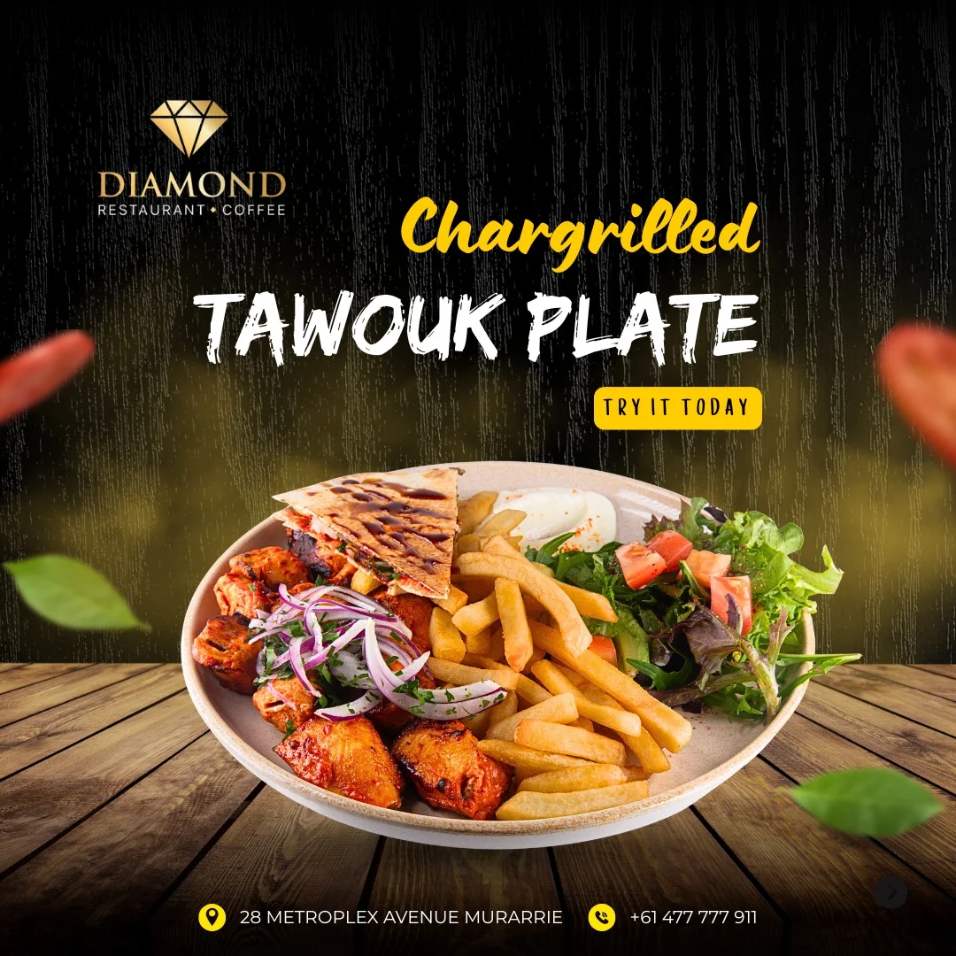 Menu, Diamond Restaurant and shisha bar