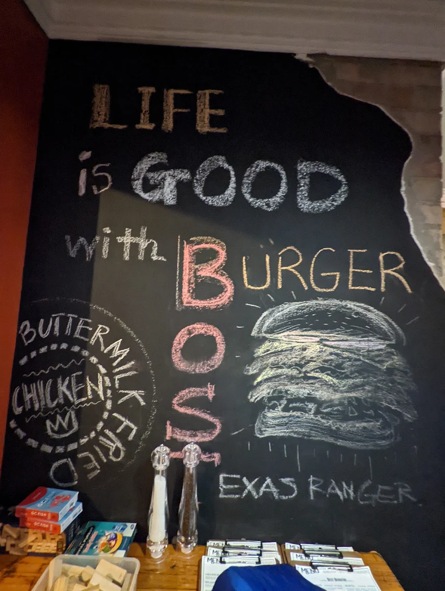 Menu, Boston Burgers Mandurah