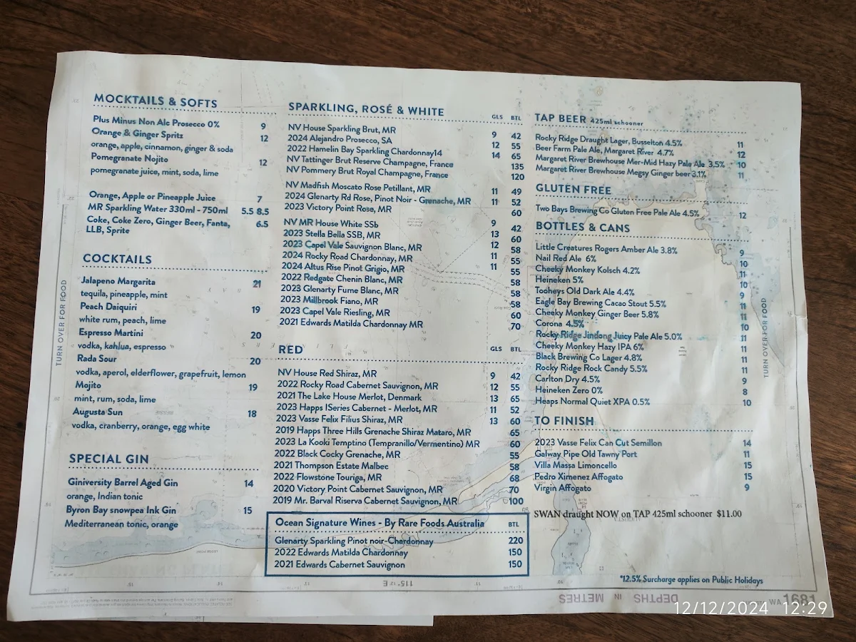 Menu, The Colour Patch