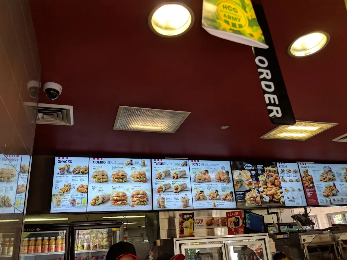 Menu, KFC Artarmon