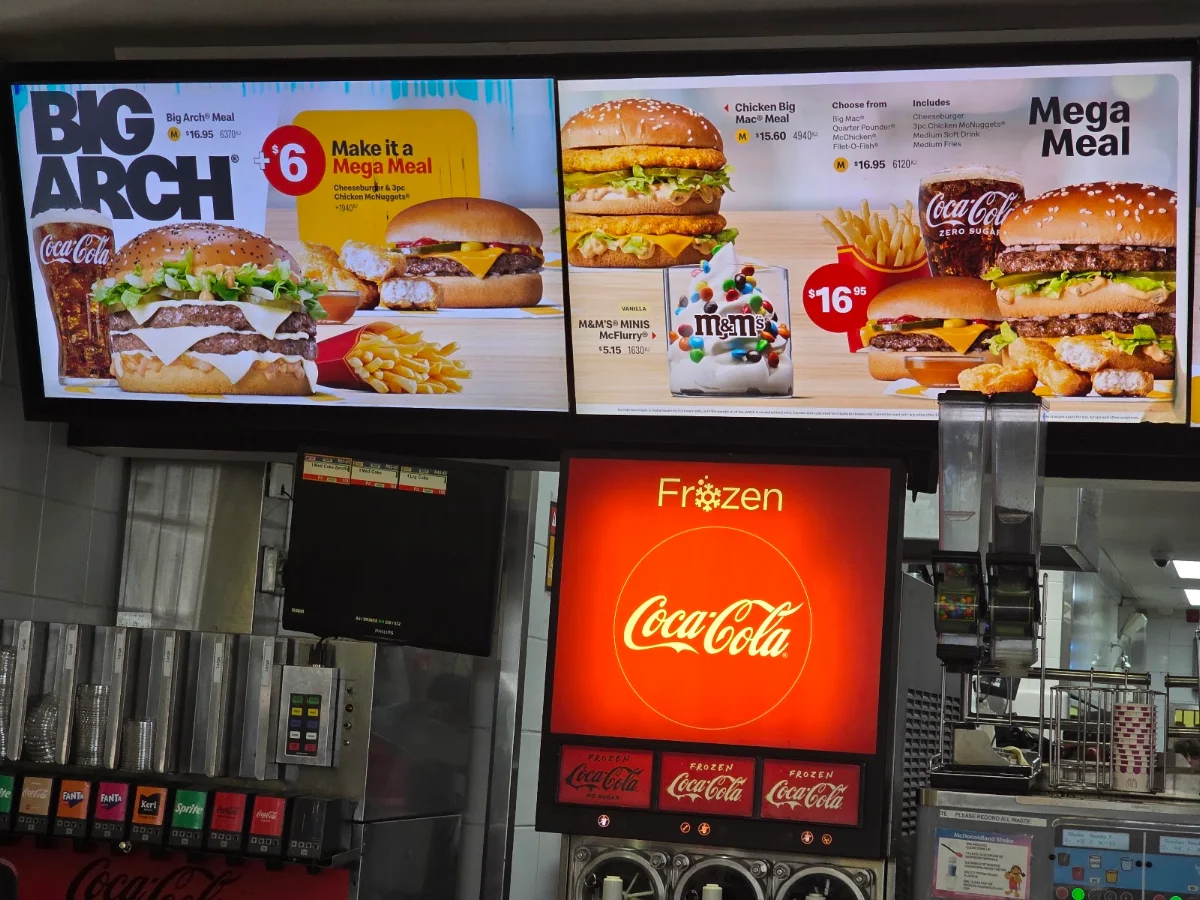 Menu, McDonald's