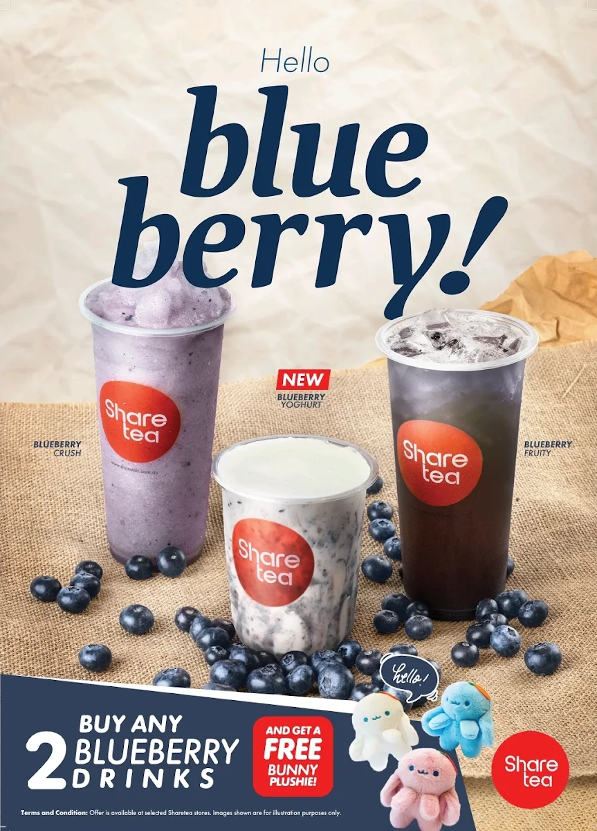 Menu, Sharetea Waurn Ponds (Grovedale)