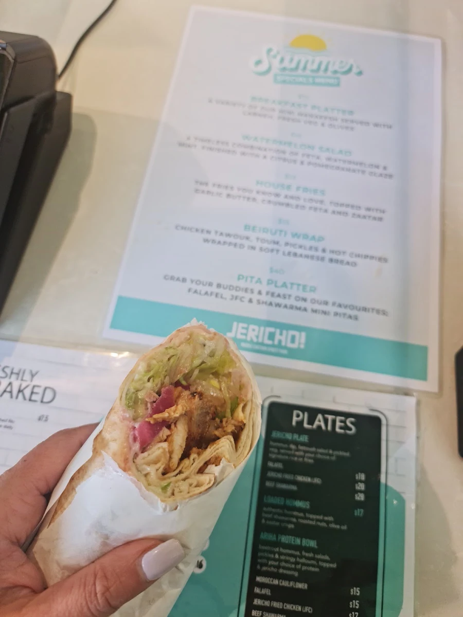 Menu, Jericho Street Food