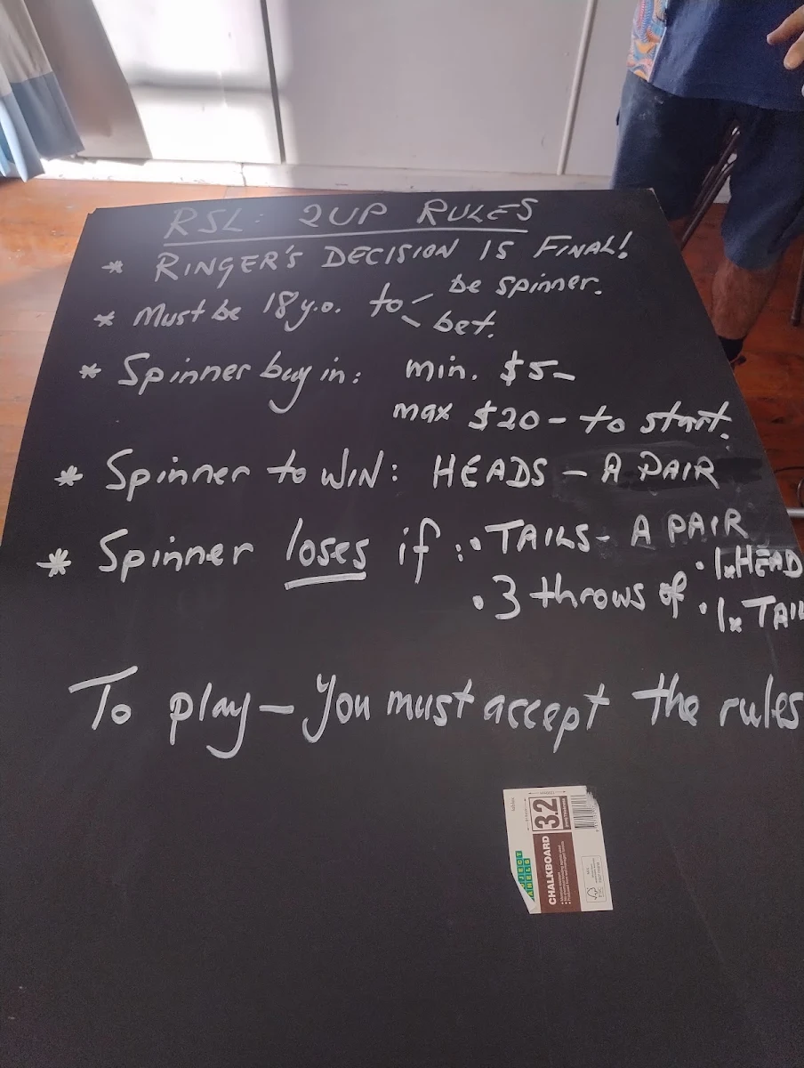 Menu, The Bundanoon Club