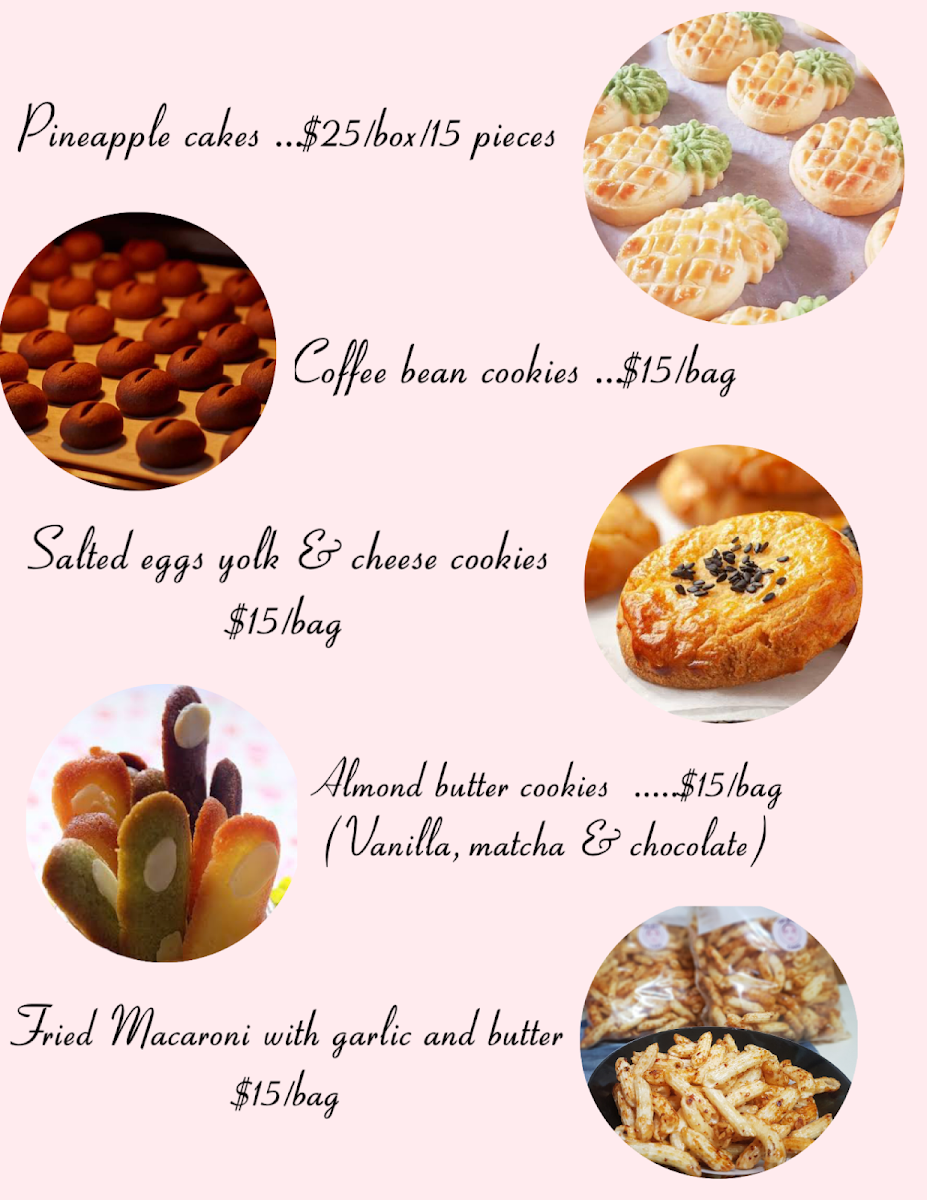 Menu, Tam Yum Cakes
