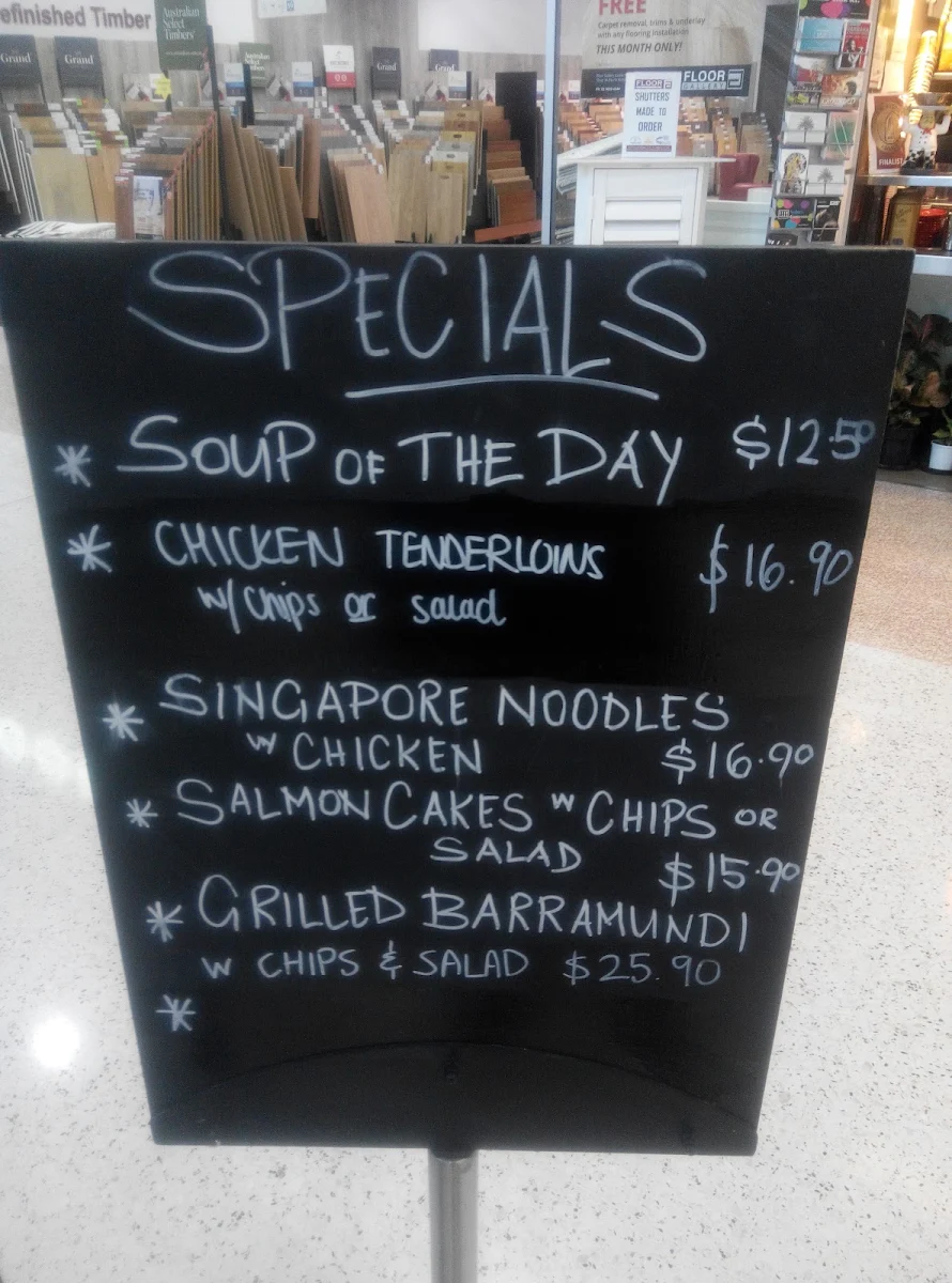 Menu, Gloria Jean's Hills Super Centre