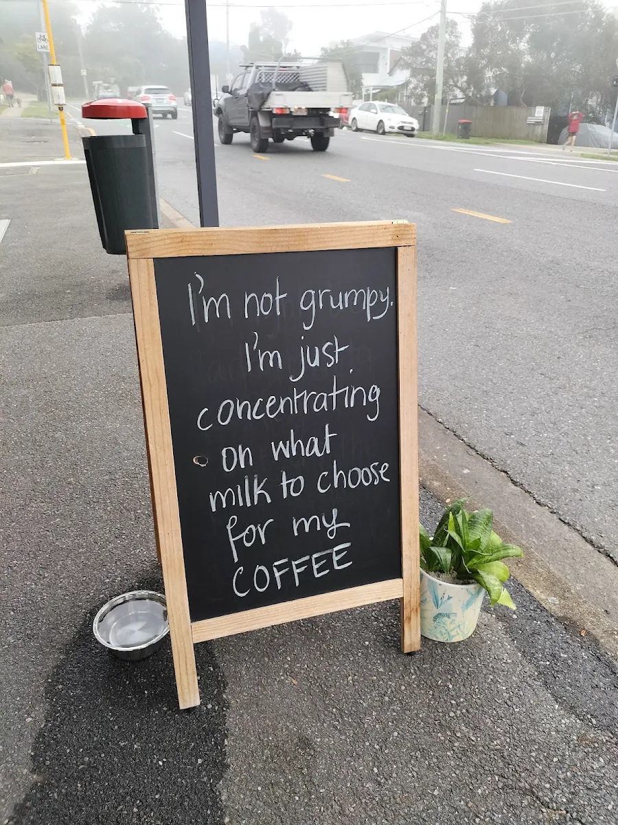 Menu, Coffee on Gladstone