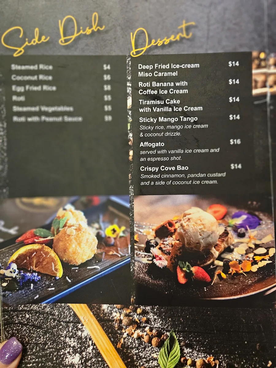 Menu, Chim Thai Cove