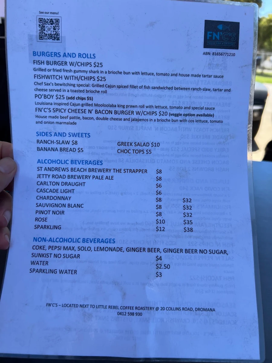 Menu, FN'C'S