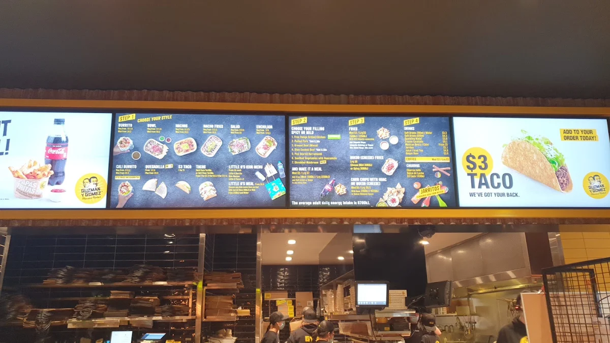 Menu, Guzman y Gomez - Croydon
