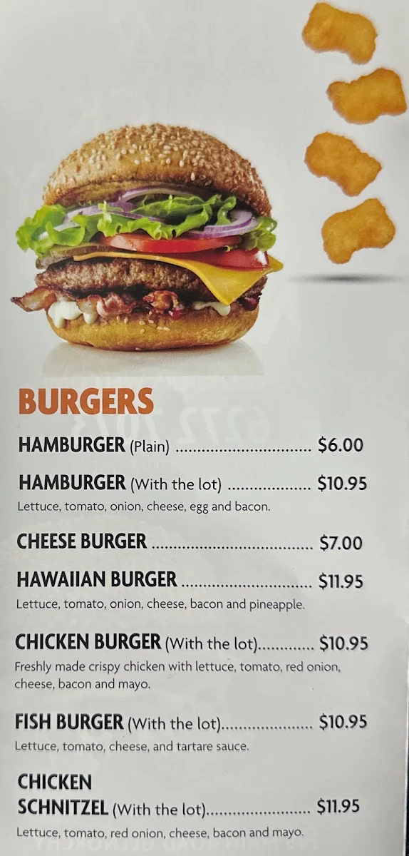 Menu, New Elwick Takeaway