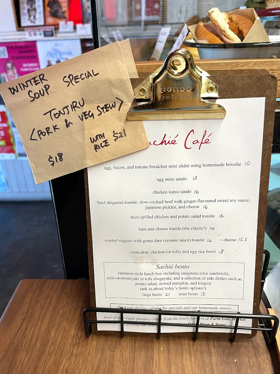 Menu, Sachié Café