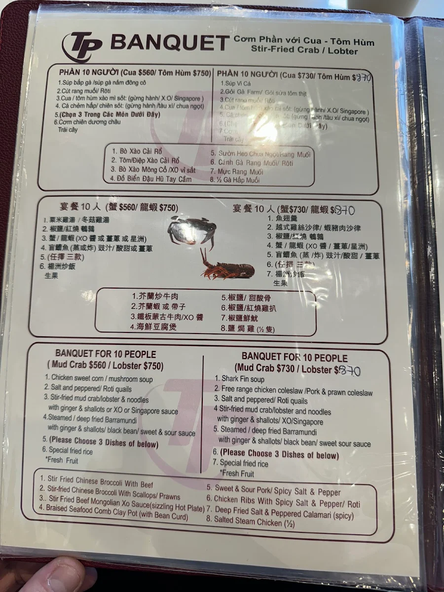 Menu, Thuan Phat