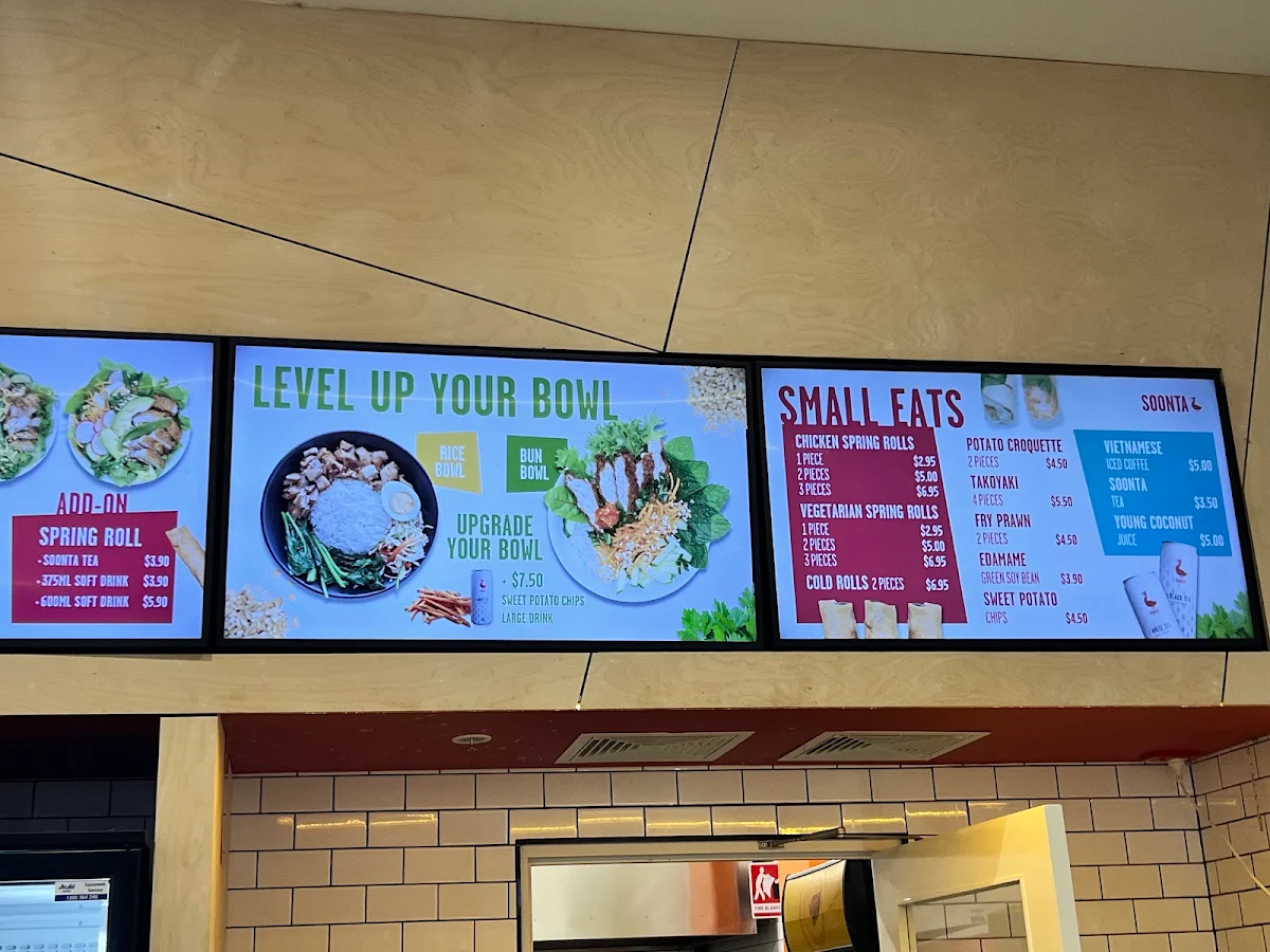 Menu, Soonta Norwood