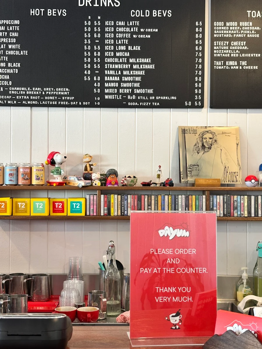 Menu, DAYUM CAFE