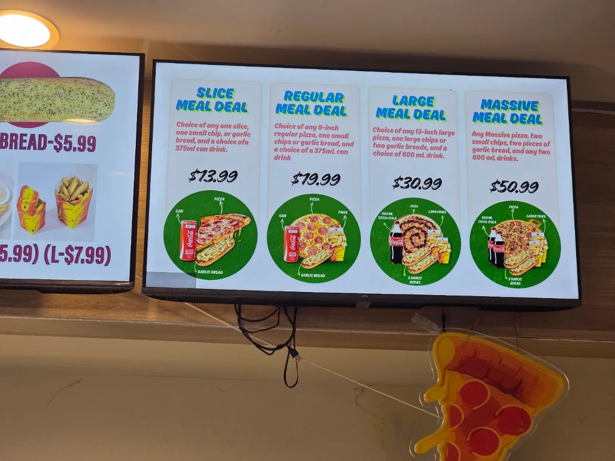 Menu, New Italian Slice Pizzeria