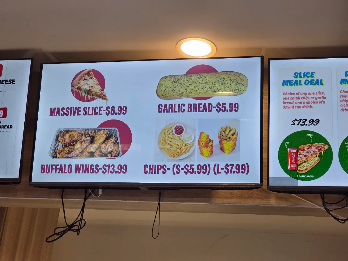 Menu, New Italian Slice Pizzeria
