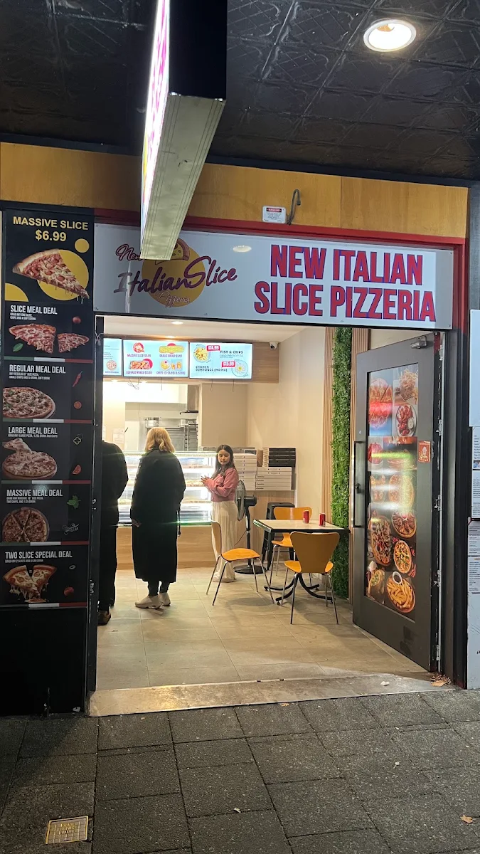 Menu, New Italian Slice Pizzeria