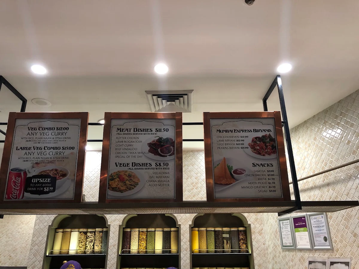 Menu, Mumbai Express
