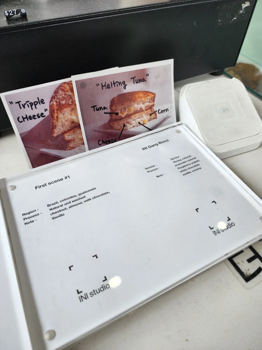 Menu, INI Coffee