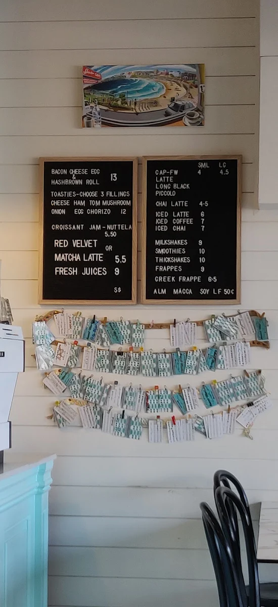 Menu, Sweet Marie's Cafe