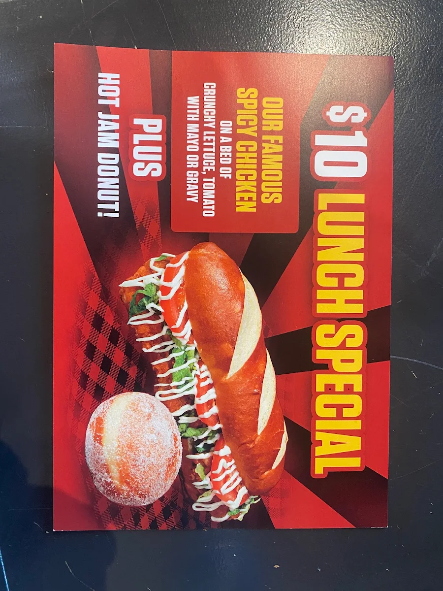 Menu, McNasty's Burgers