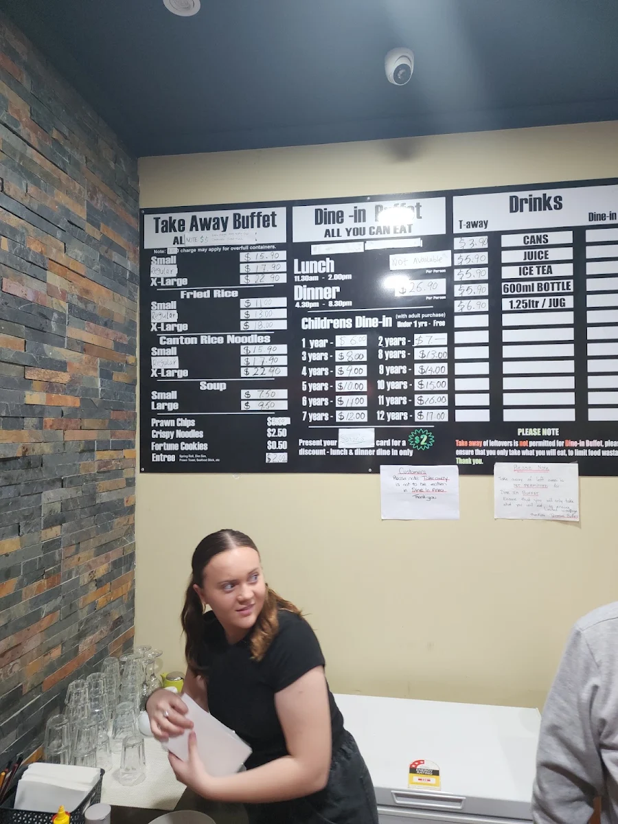 Menu, Tannum Buffet