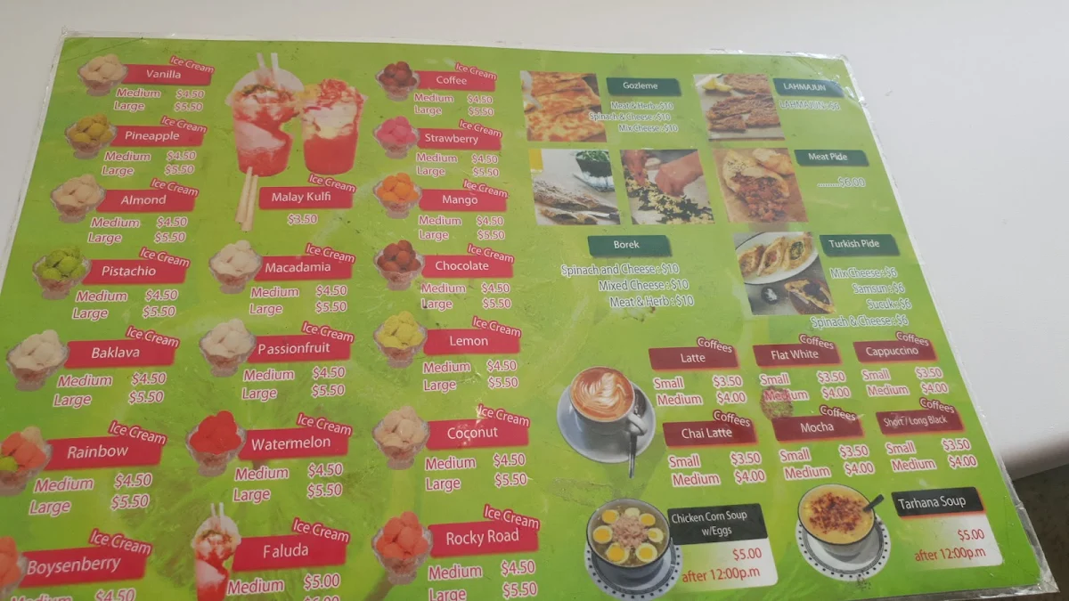 Menu, Flora Juice Sunshine