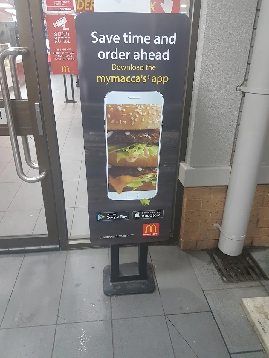 Menu, McDonald's Niddrie