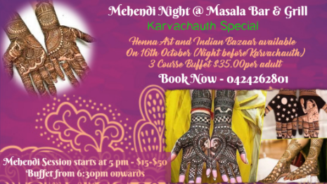 Menu, Indian Restaurant | Masala Bar and Grill | Berwick