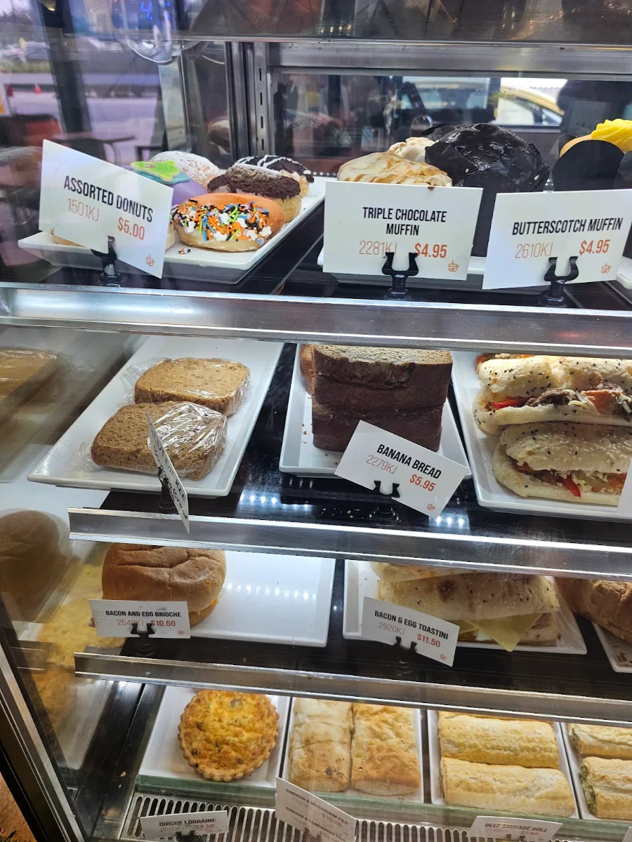 Menu, Gloria Jean's Moorooka Drive Thru