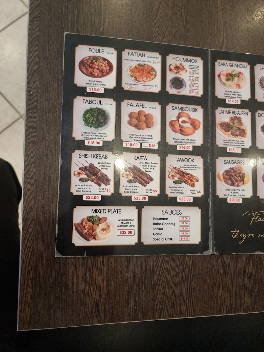 Menu, Taste & Tell