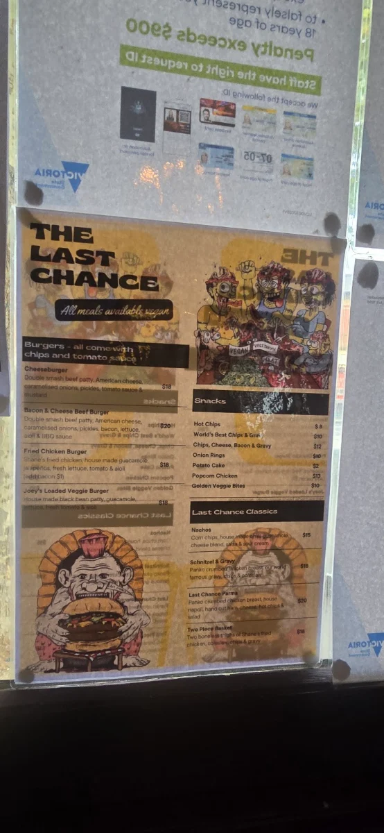 Menu, The Last Chance