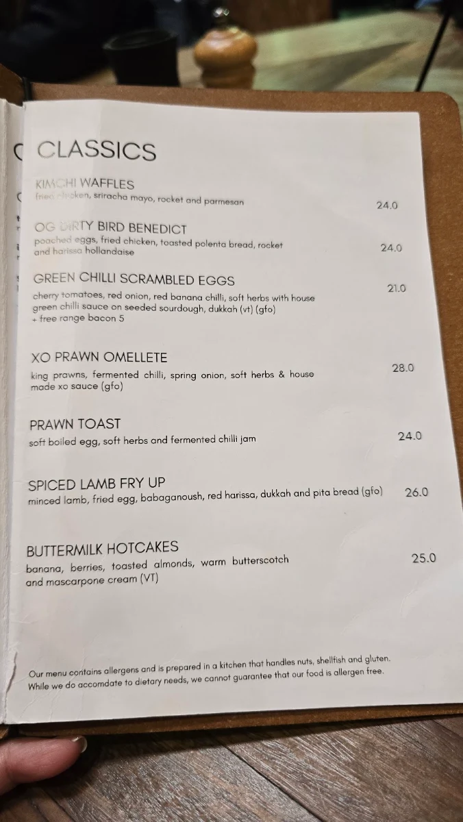 Menu, Roastville Coffee Roasters