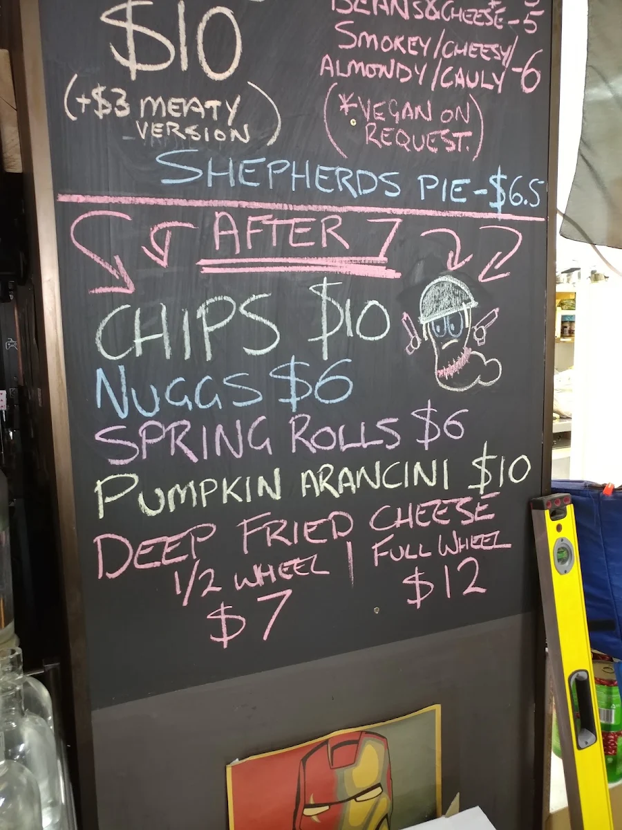 Menu, Pixel Bar & Cafe