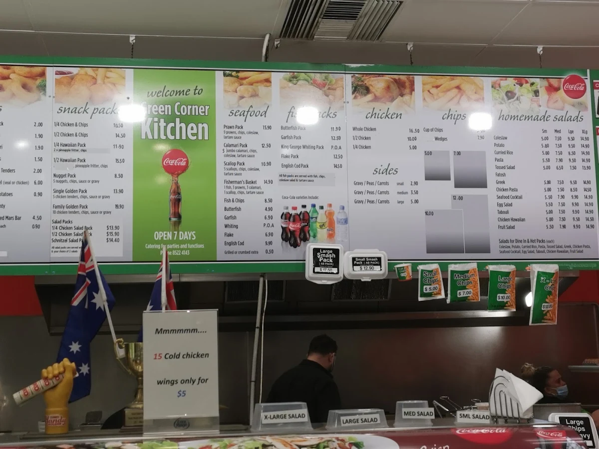 Menu, Green Corner Kitchen