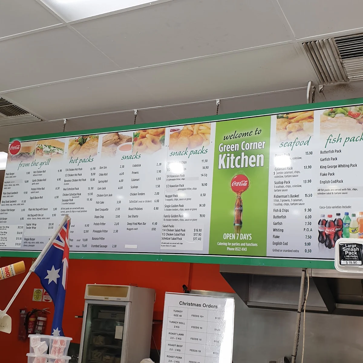Menu, Green Corner Kitchen