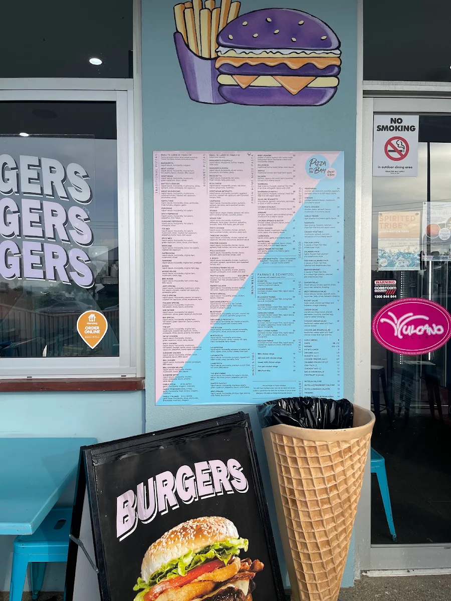Menu, Pizza By The Bay