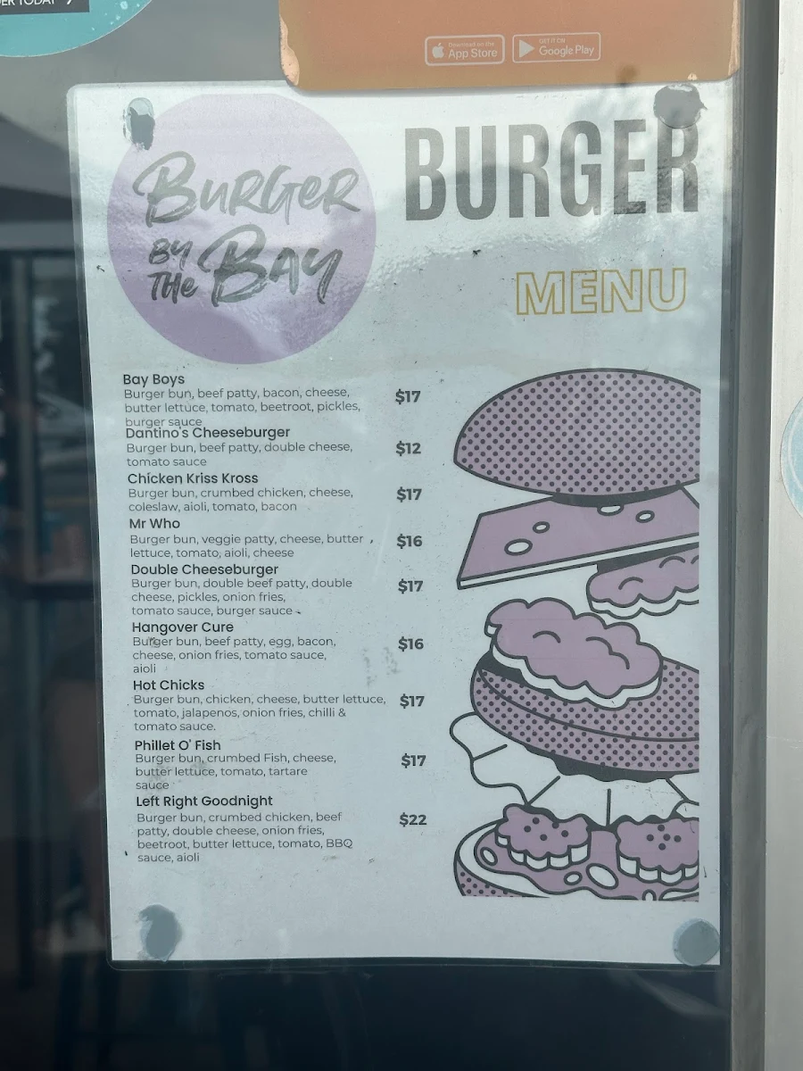 Menu, Pizza By The Bay