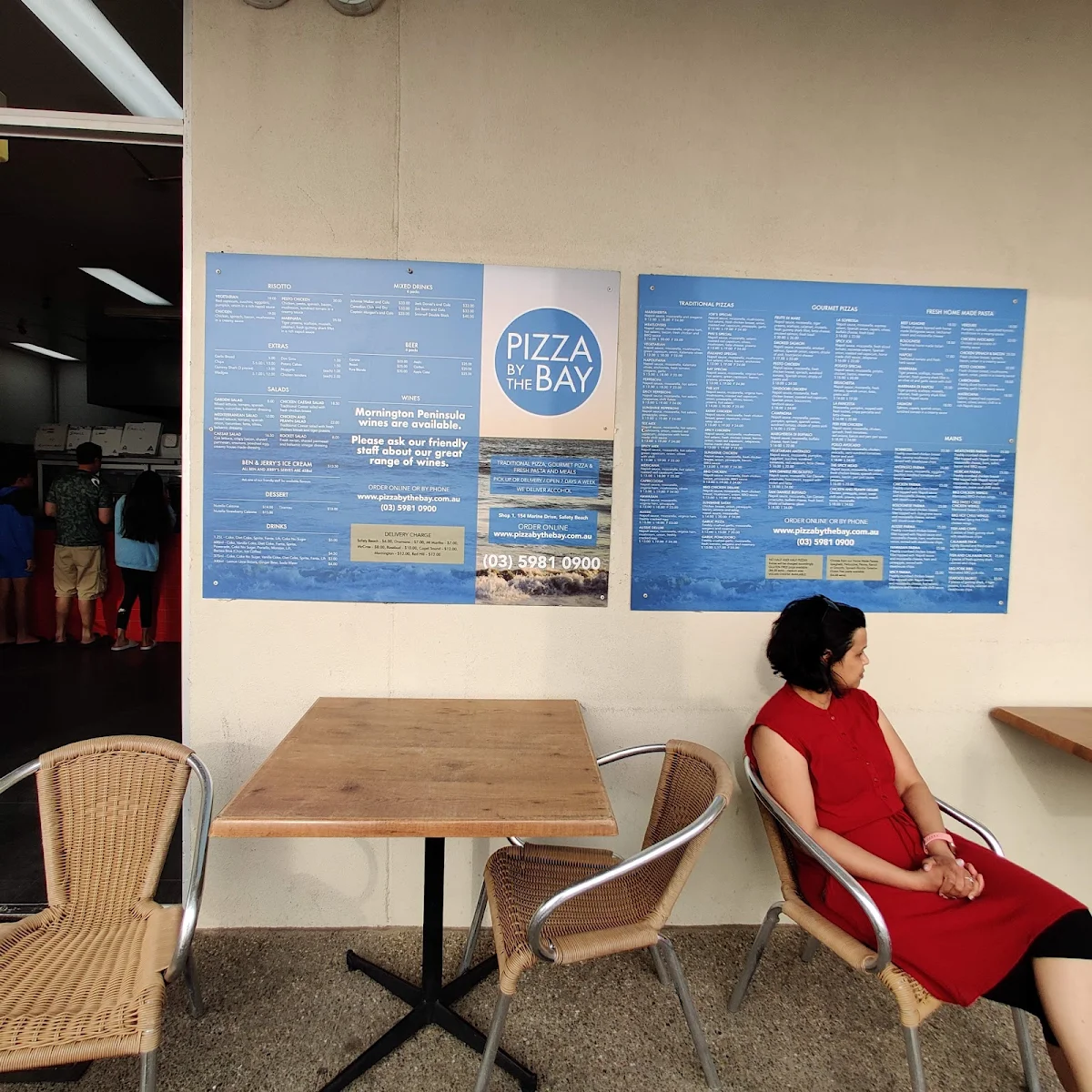 Menu, Pizza By The Bay