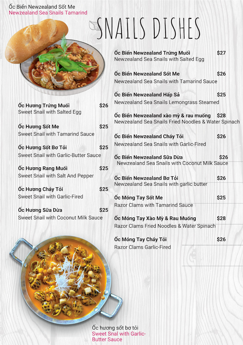 Menu, Phong Phu